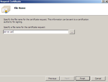 IIS 7 Save CSR