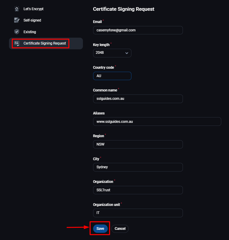 FastPanel Fill CSR Details