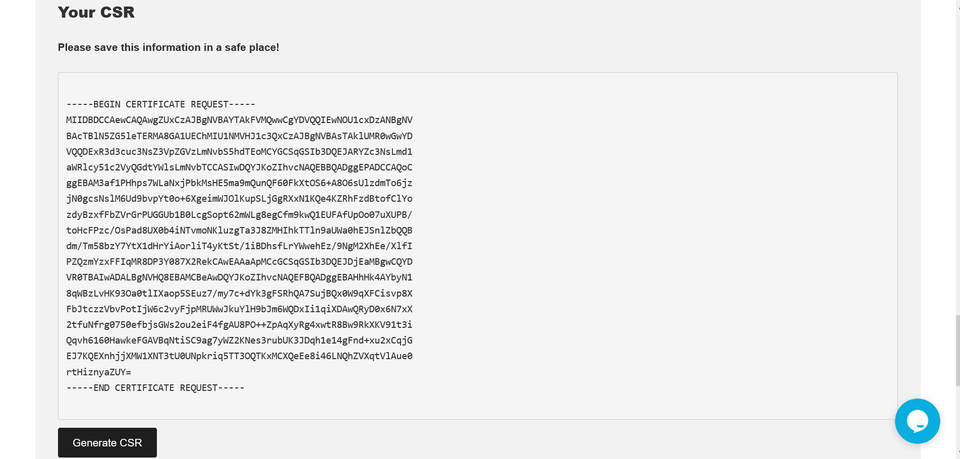 SSLTrust CSR Generator