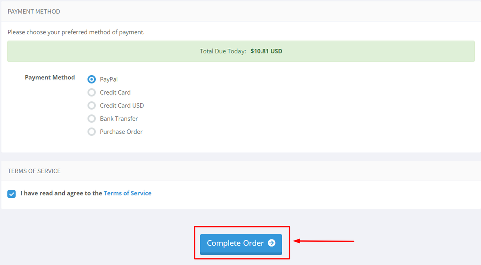 SSLTrust Complete Order